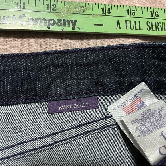 NYDJ Dark Wash Mini Boot Cut Wide Leg Jeans Plus Size 16 Flare Casual Western - Picture 7 of 7